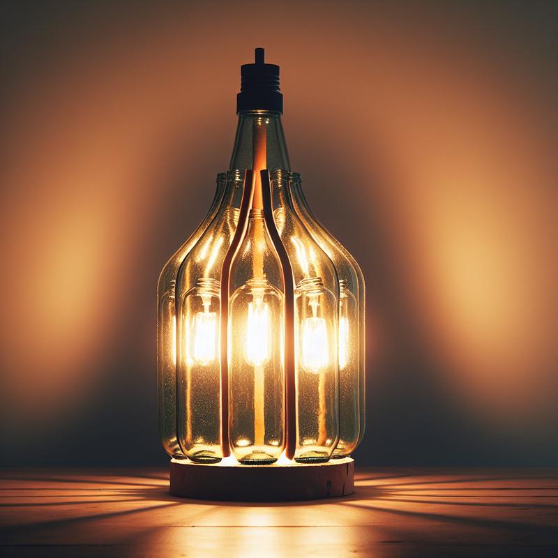 Crea la tua lampada riciclando bottiglie di vetro